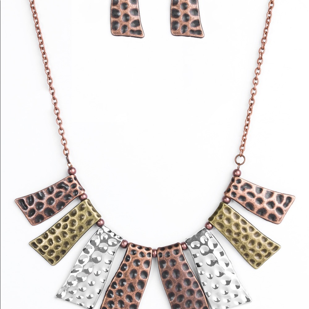 Necklace and earrings